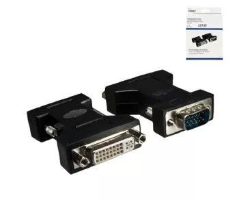 Adattatore monitor DINIC da VGA maschio a DVI-I femmina, nero